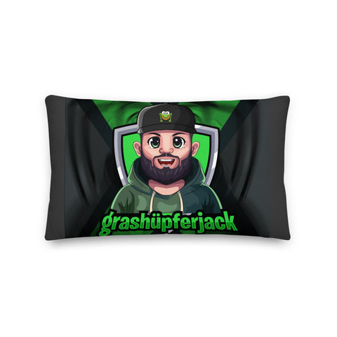 grashuepferjack - Premium-Kissen mit Druck