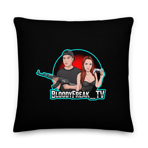 bloodyfreak_tv - Premium-Kissen mit Druck