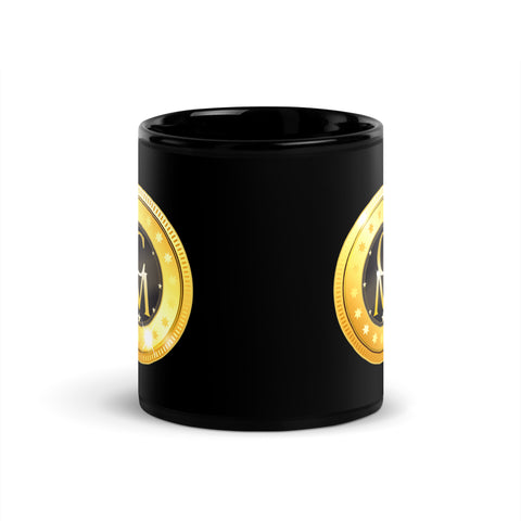coinsmaffia - Schwarze glänzende Tasse