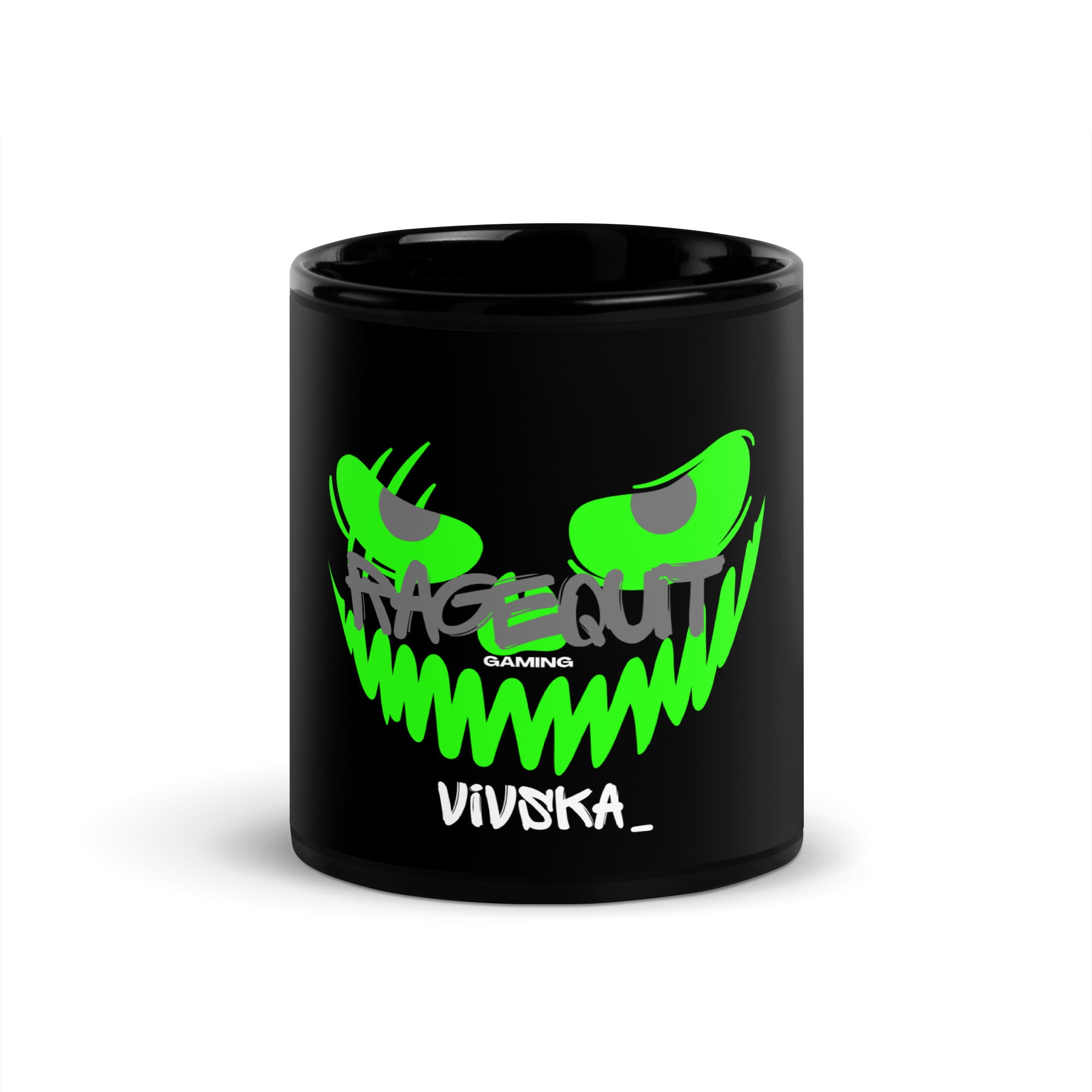vivskA_ - Schwarze glänzende Tasse