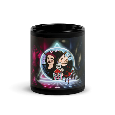 MrAndMrsLVLUp - Schwarze, glänzende Tasse