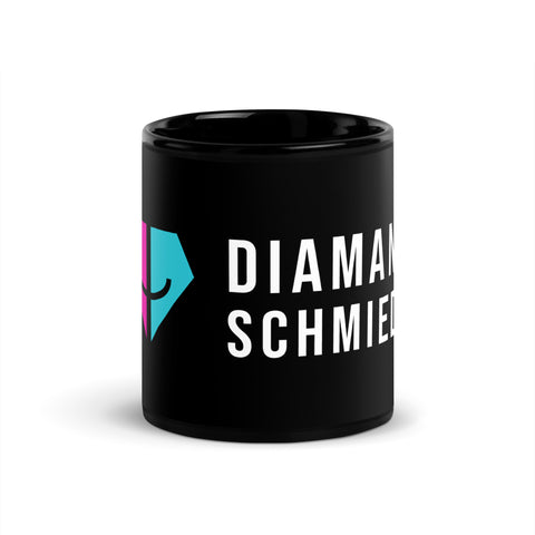 Diamantschmie.de - Schwarze glänzende Tasse