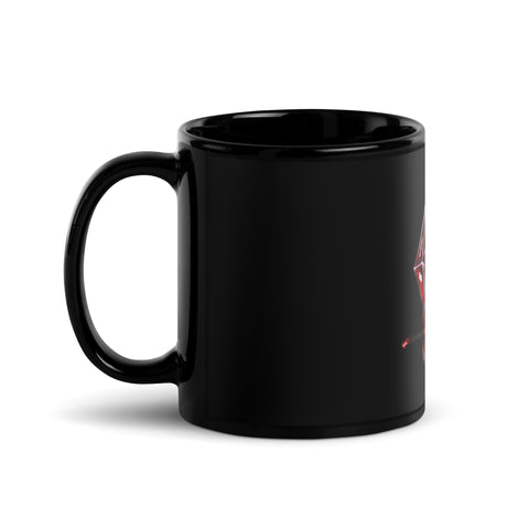 RPG_Desaster - Schwarze glänzende Tasse