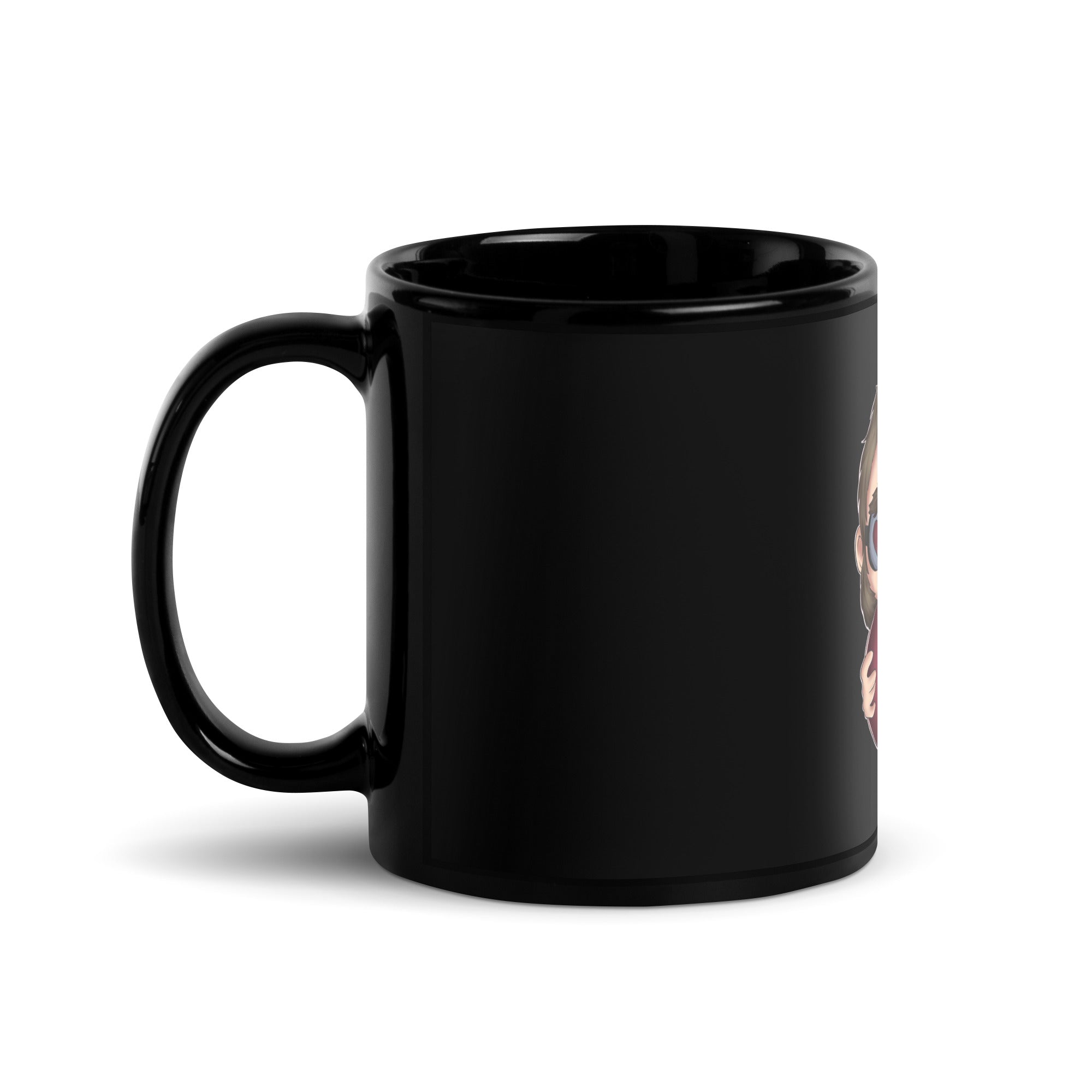 ThomsonGehtNich - Schwarze glänzende Tasse