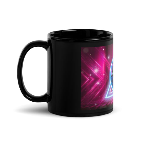 MrAndMrsLVLUp - Schwarze, glänzende Tasse