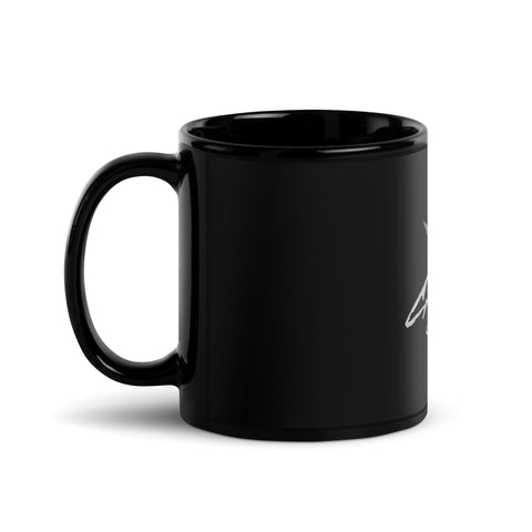 crazy__tv__ - Schwarze glänzende Tasse
