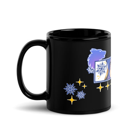 icykaty - Schwarze glänzende Tasse