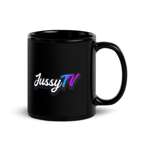 JussyTv_ - Schwarze glänzende Tasse