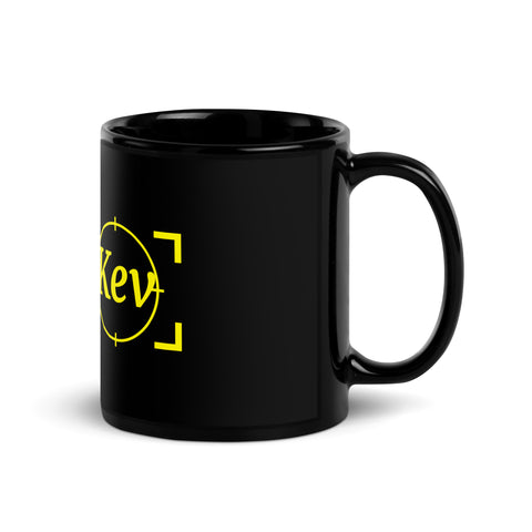 pixelkev_ - Schwarze glänzende Tasse