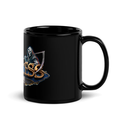 Timeless1974 - Schwarze, glänzende Tasse