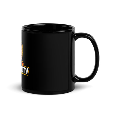 HaRon90TV - Schwarze glänzende Tasse