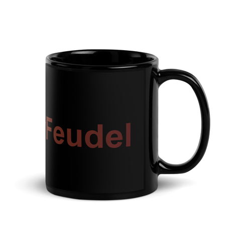 Feudler - Schwarze glänzende Tasse