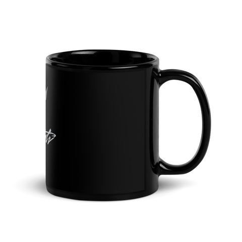 crazy__tv__ - Schwarze glänzende Tasse