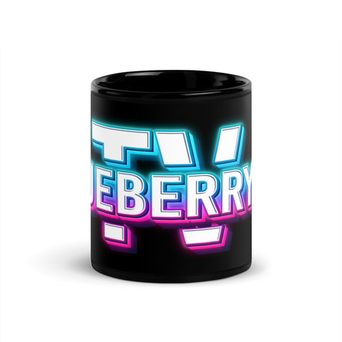Blueberryyy_tv - Schwarze, glänzende Tasse