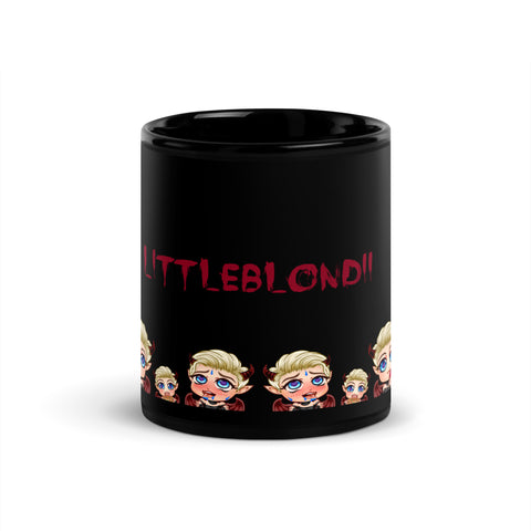 LittleBlondii - Schwarze, glänzende Tasse