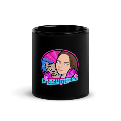 crazymel93 - Schwarze, glänzende Tasse