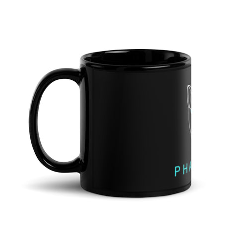 Phanthea - Schwarze, glänzende Tasse