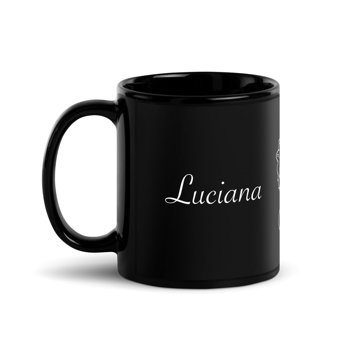 luciana_lionsister - Schwarze, glänzende Tasse