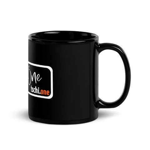 TschiOne - Schwarze, glänzende Tasse