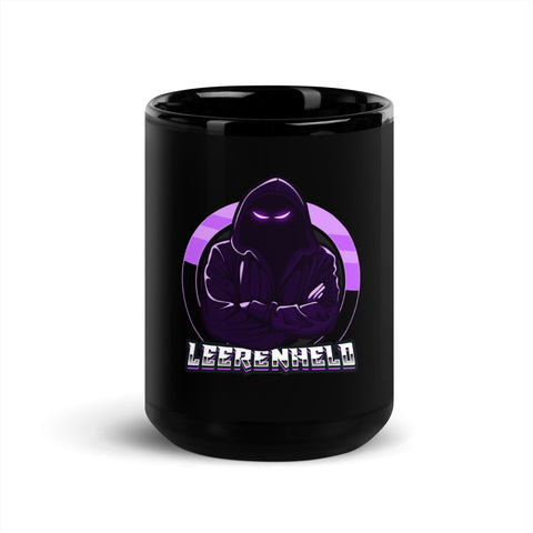 Leerenheld - Schwarze glänzende Tasse