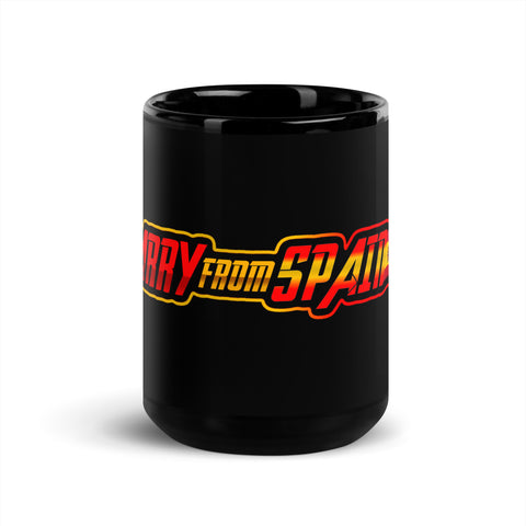 Larryfromspain - Schwarze glänzende Tasse
