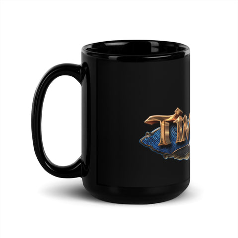 Timeless1974 - Schwarze, glänzende Tasse