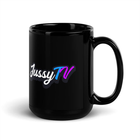 JussyTv_ - Schwarze glänzende Tasse