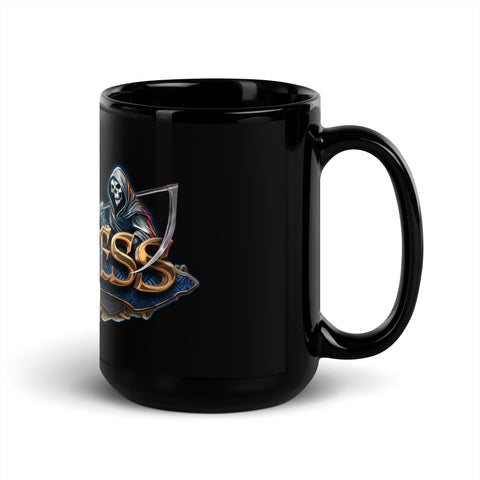 Timeless1974 - Schwarze, glänzende Tasse