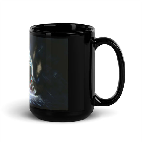 MrAndMrsLVLUp - Schwarze, glänzende Tasse