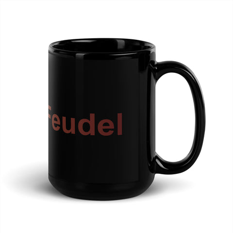 Feudler - Schwarze glänzende Tasse