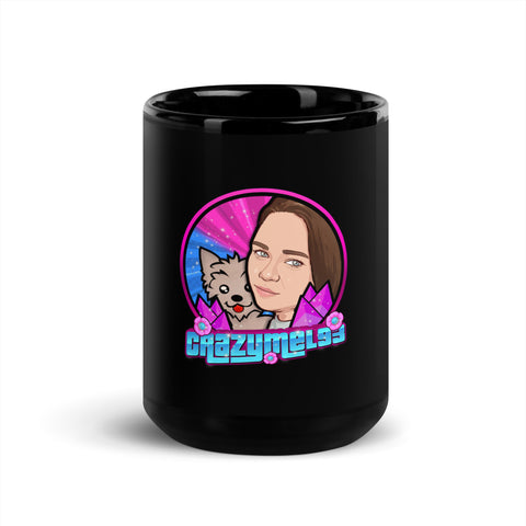 crazymel93 - Schwarze, glänzende Tasse