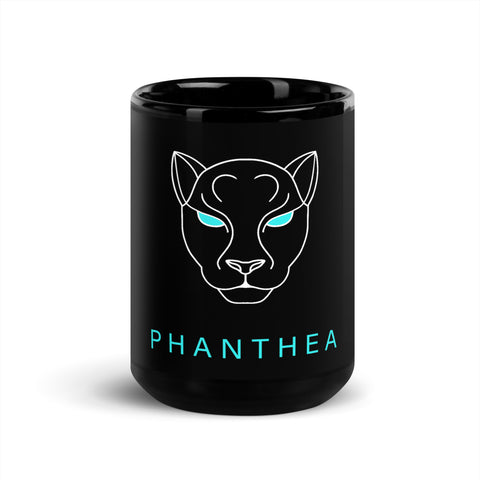 Phanthea - Schwarze, glänzende Tasse