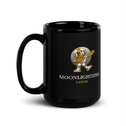 Moonlightizda - Schwarze, glänzende Tasse