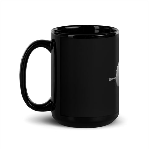 CalvinZockt1 - Schwarze, glänzende Tasse