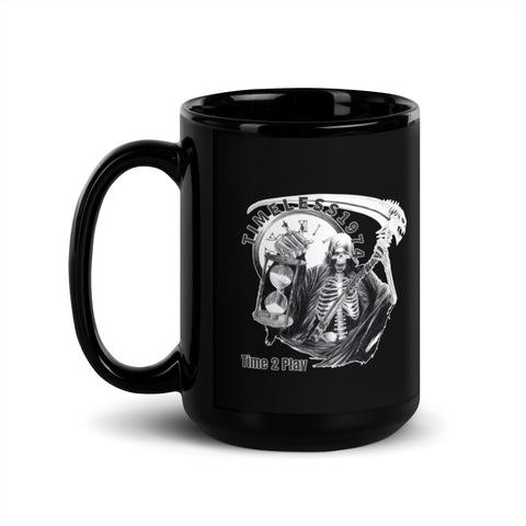 Timeless1974 - Schwarze, glänzende Tasse