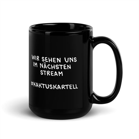 Elkantar1s - Schwarze, glänzende Tasse