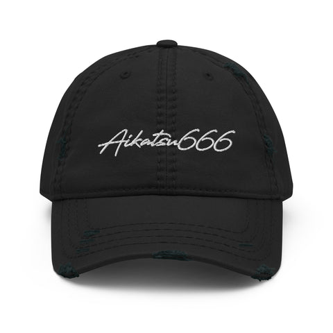 Aikatsu666 - Dad-Hat im Used-Look mit Stick