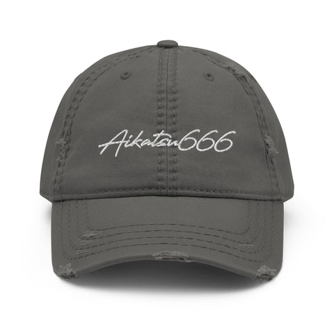 Aikatsu666 - Dad-Hat im Used-Look mit Stick