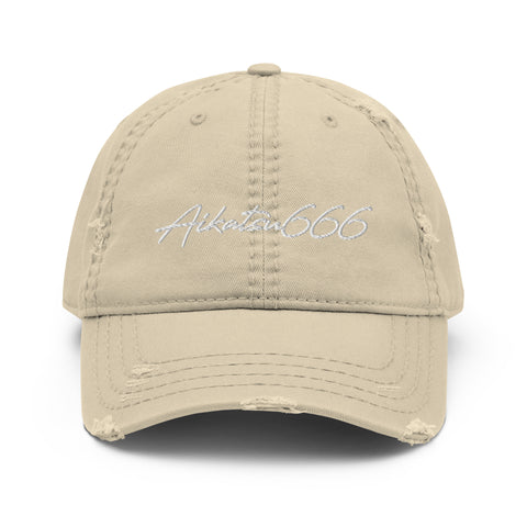 Aikatsu666 - Dad-Hat im Used-Look mit Stick