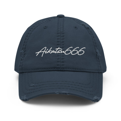 Aikatsu666 - Dad-Hat im Used-Look mit Stick