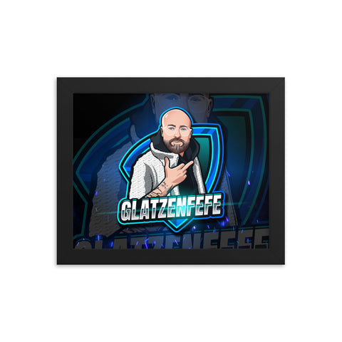 Glatzenfefe - Gerahmtes-Poster mit mattem Papier