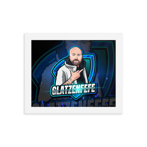 Glatzenfefe - Gerahmtes-Poster mit mattem Papier