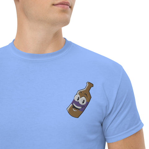 Pullle - Klassisches-T-Shirt für Herren mit Stick