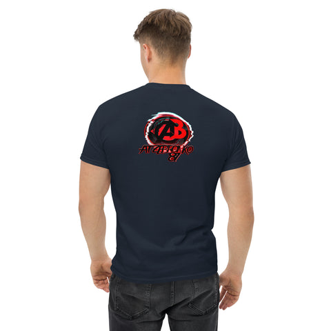 atzebronko87 - Klassisches Herren-T-Shirt mit Stick und Druck