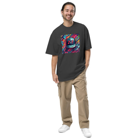 noobymcloot - Oversized T-Shirt mit verwaschenem Look und Druck
