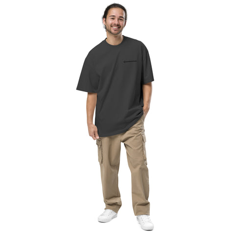 Daneehmite - Oversized T-Shirt mit verwaschenem Look und Druck