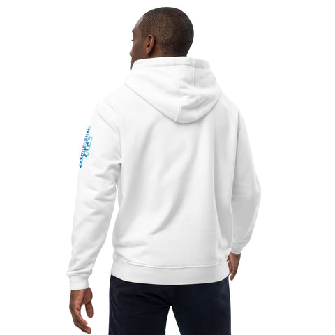 blueberryyy_tv - Unisex-Bio-Hoodie mit Druck und Ärmeldruck