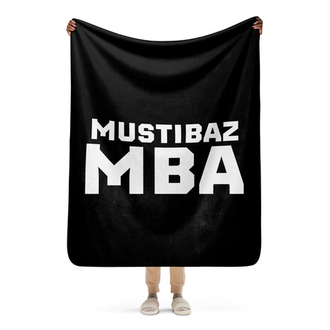 Mustibaz - Sherpa-Decke mit Druck