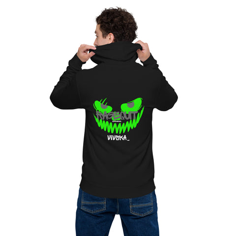 vivskA_ - Unisex-Zip-Hoodie mit Druck