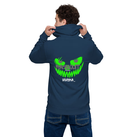vivskA_ - Unisex-Zip-Hoodie mit Druck
